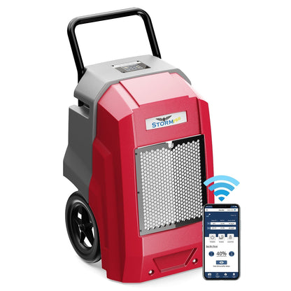 AlorAir® Storm Pro Dehumidifier | 180 PPD Smart Wi-Fi Industrial Dehumidifier - Storm Pro-G-AMZ-A-1
