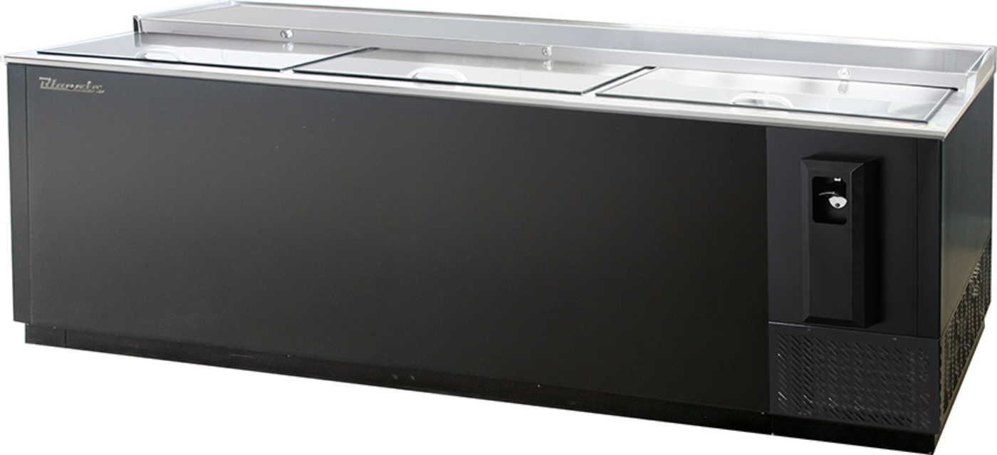 Blue Air | 95" Wide Horizontal Slide Top Bottle Cooler -  BBC-95B-HC