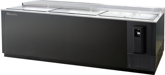 Blue Air | 95" Wide Horizontal Slide Top Bottle Cooler -  BBC-95B-HC