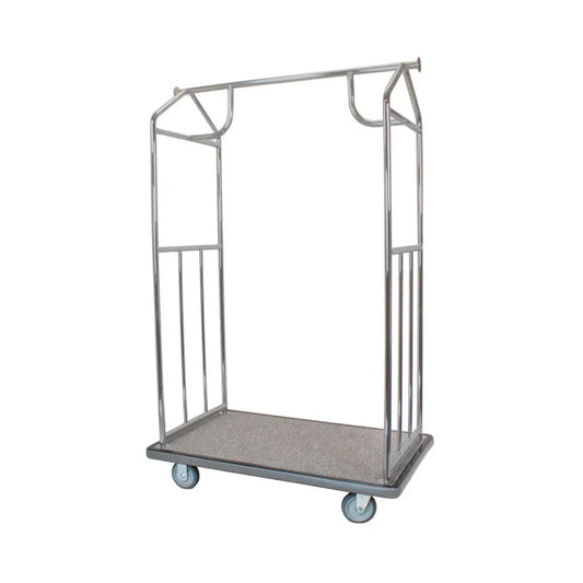 Hospitality 1 Source BCBSGG-5 All-In-One Transporter Bellman's Cart — 5" semi-pneumatic wheels - BCBSGG-5