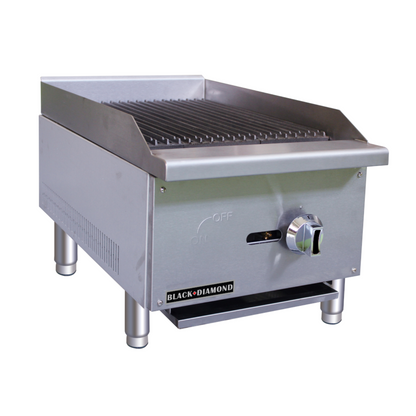 Adcraft BDECTC-16/NG Black Diamond Standard Series Gas Charbroiler 16"W - ACBDECTC16NG
