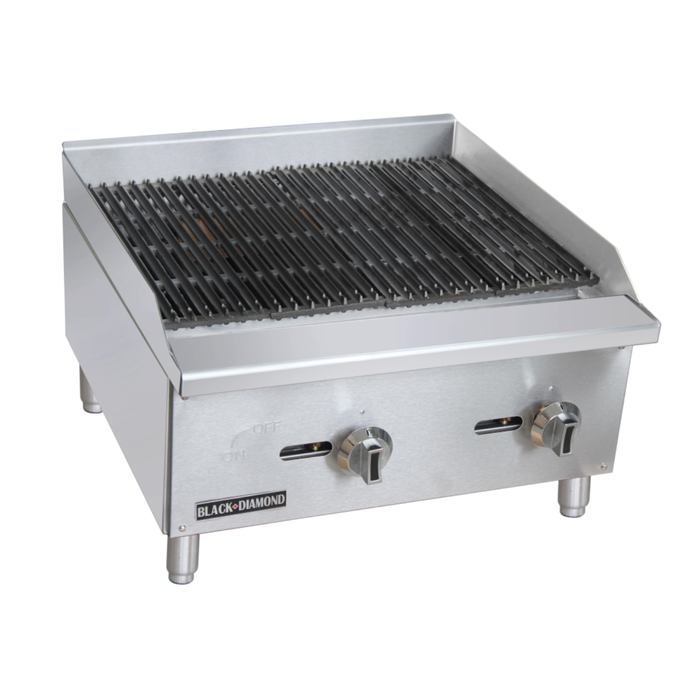 Adcraft BDECTC-24/NG Black Diamond Standard Series Gas Charbroiler 24"W - ACBDECTC24NG