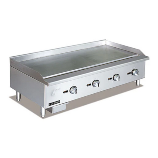 Adcraft BDECTG-48/NG Black Diamond Standard Series Gas Griddle 48"W - ACBDECTG48NG