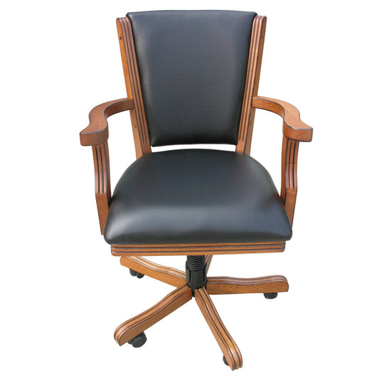 Hathaway Kingston Oak Swivel Poker Arm Chairs - Set of 4 - BG2351CH