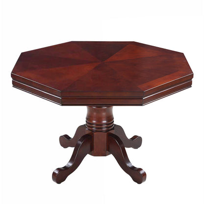 Hathaway Kingston Walnut Octagon 3 in 1 Poker Table - BG2366T