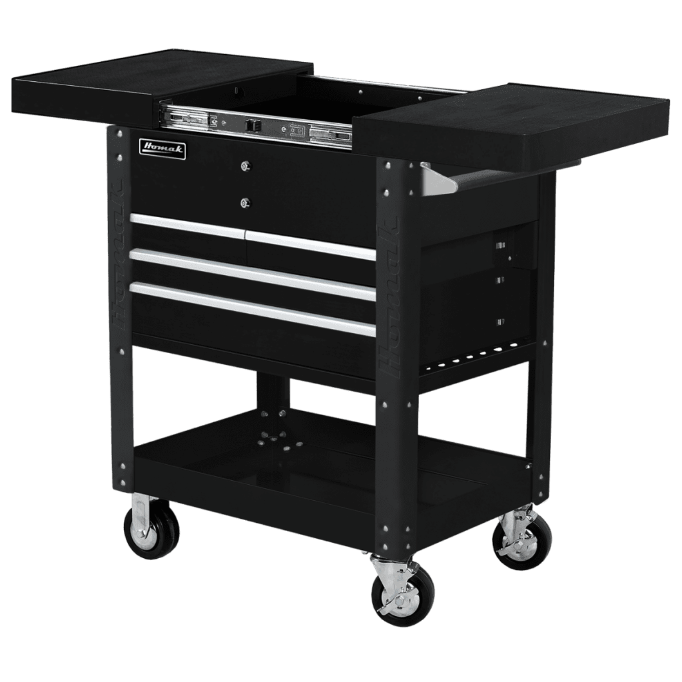 Homak  35" Pro Series 4 Drawer Slide Top Service Cart - BK06043500