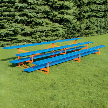 Bleacher 3 Row 15' All Aluminum Standard Bleacher - Powder Coated