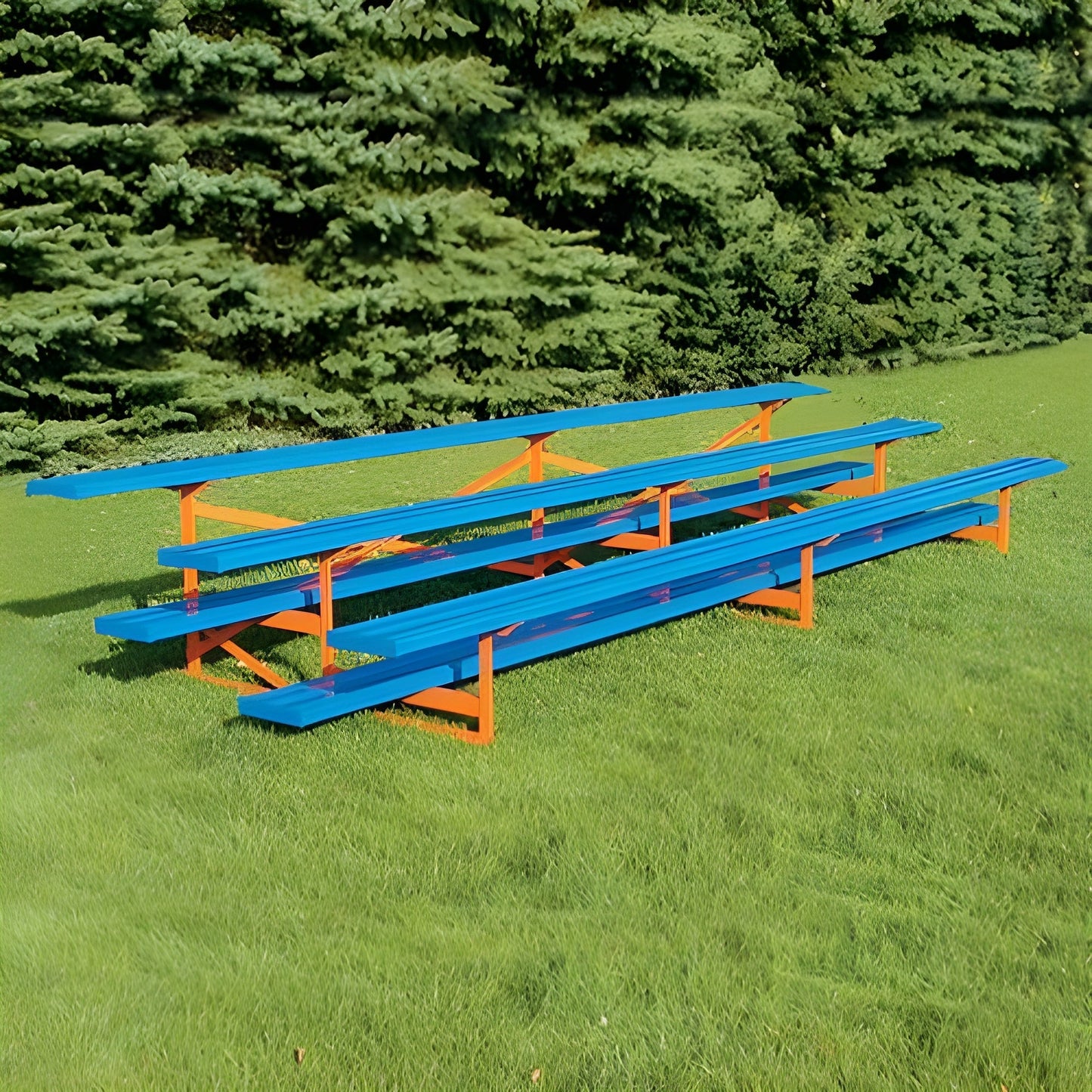 Bleacher 3 Row 27' Outdoor Standard Aluminum Bleacher - BLCH-327
