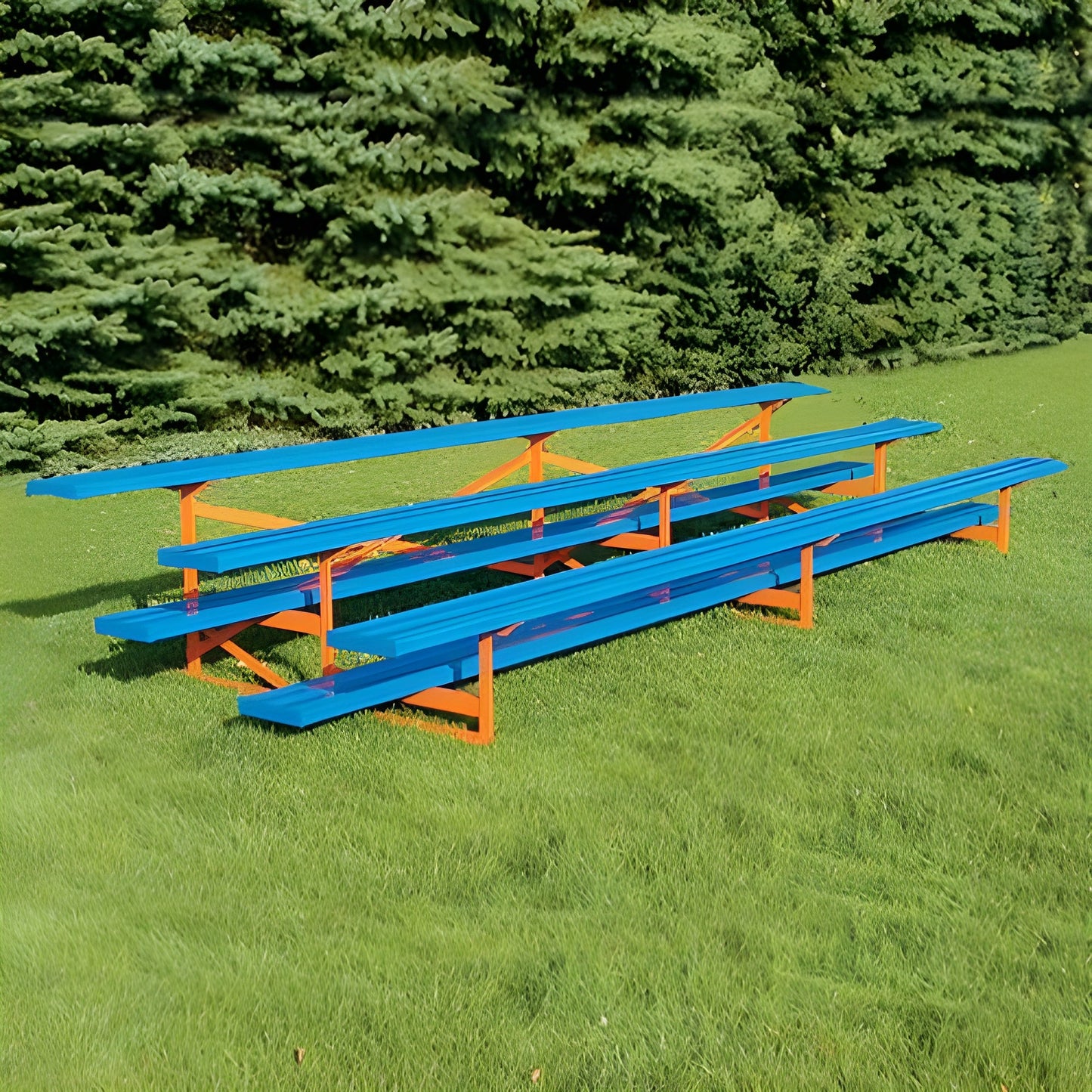 Bleacher 3 Row 21' All Aluminum Standard Bleacher - BLCH-321AL