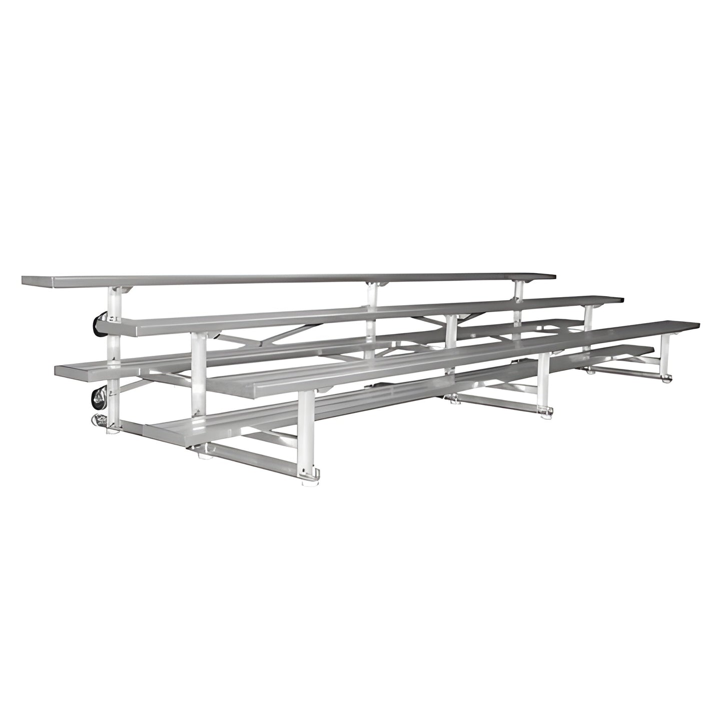 Bleacher - 21 ft. (3 Row - Double Foot Plank) - Tip & Roll - BLDP-321TRG