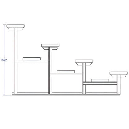 Bleacher 4 Row 15' Outdoor Standard Aluminum Bleachers- BLCH-4