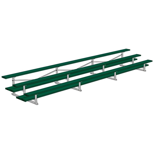 Bleacher 3 Row 21' All Aluminum Preferred Bleacher - BLDP-321AL