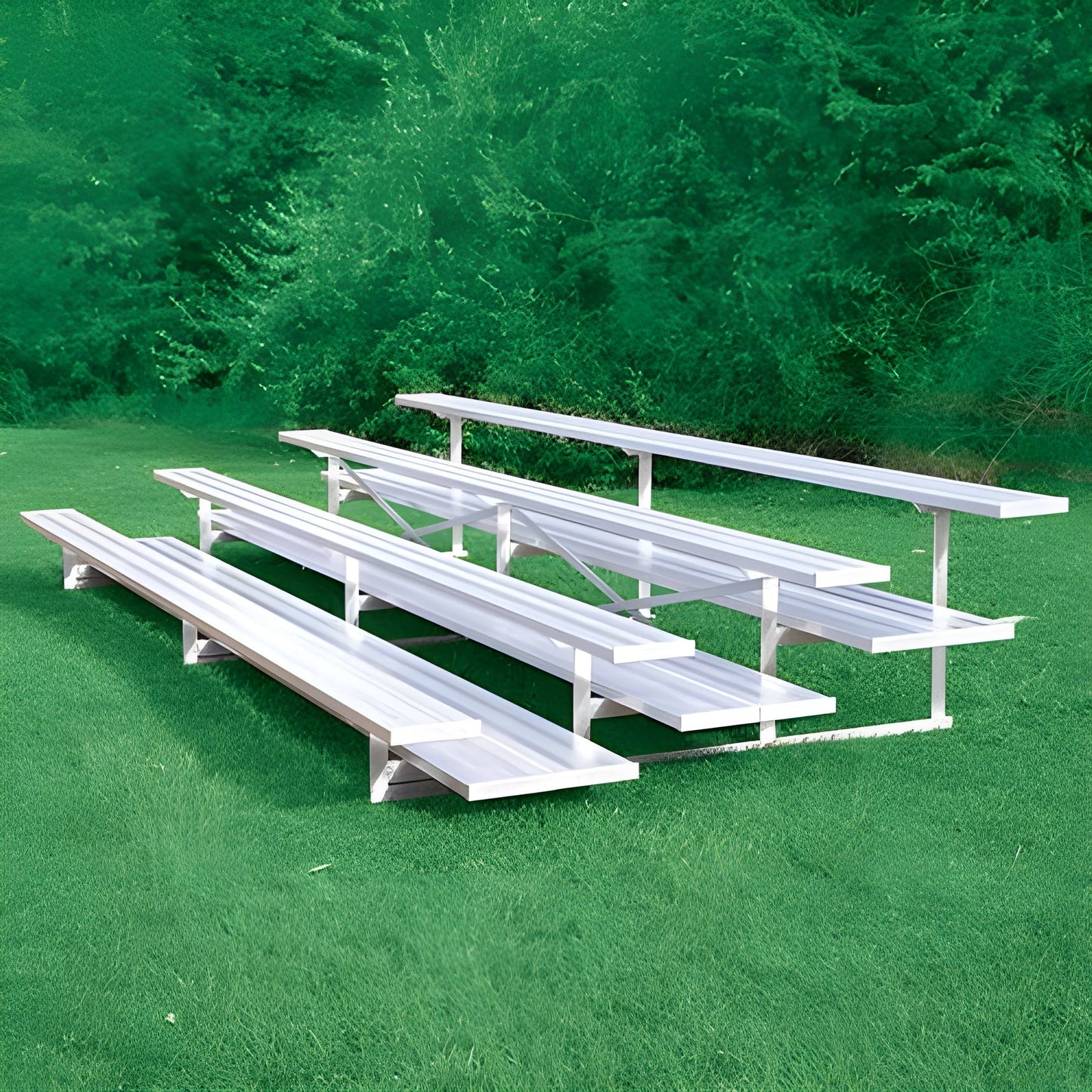 Bleacher 4 Row 21' All Aluminum Preferred Bleacher - BLDP-421AL
