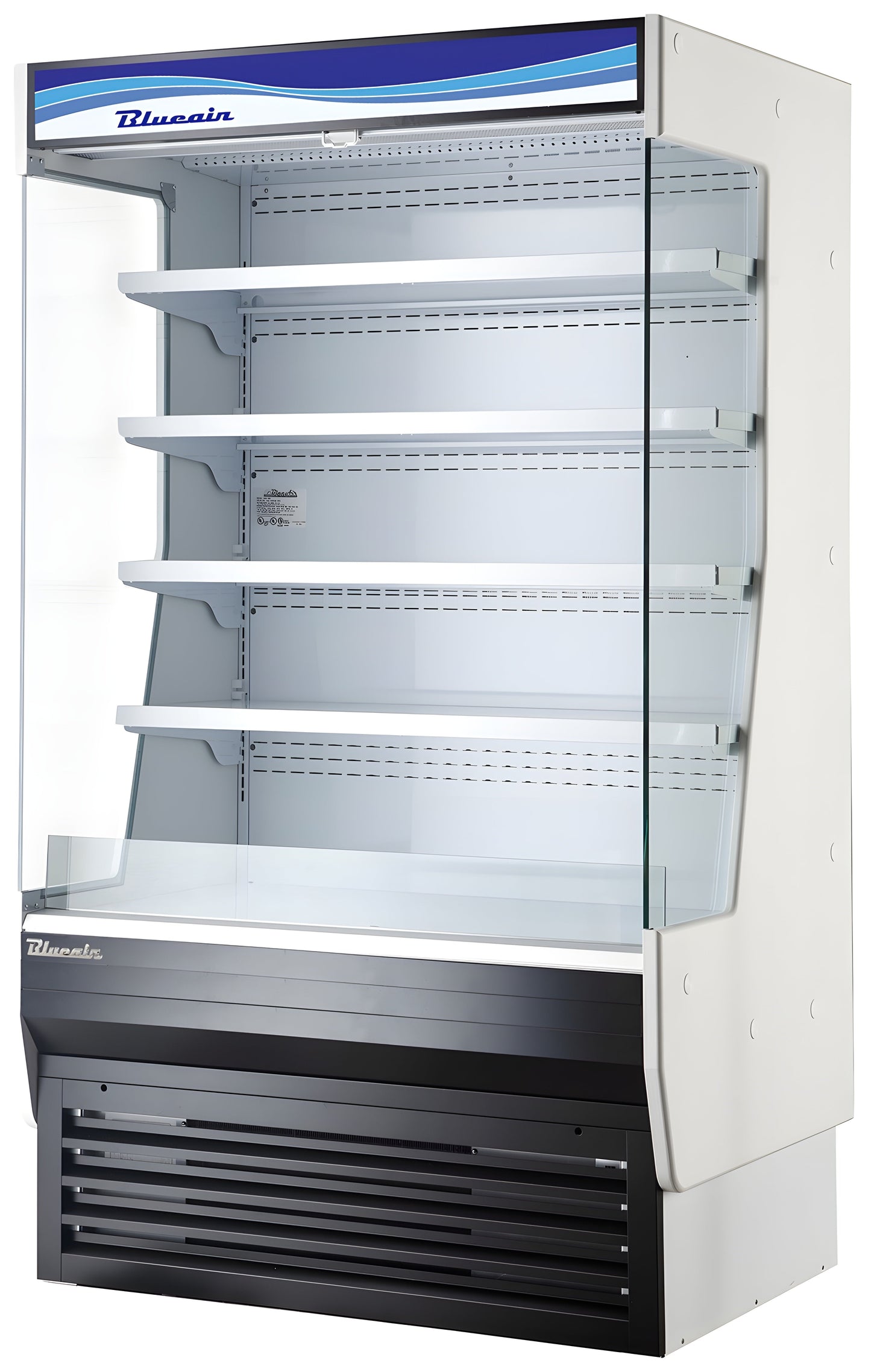 Blue Air 36" Wide Steel Open Display Case - BOD-36S