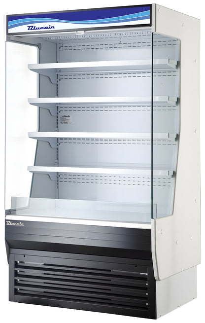 Blue Air 36" Wide Steel Open Display Case - BOD-36S