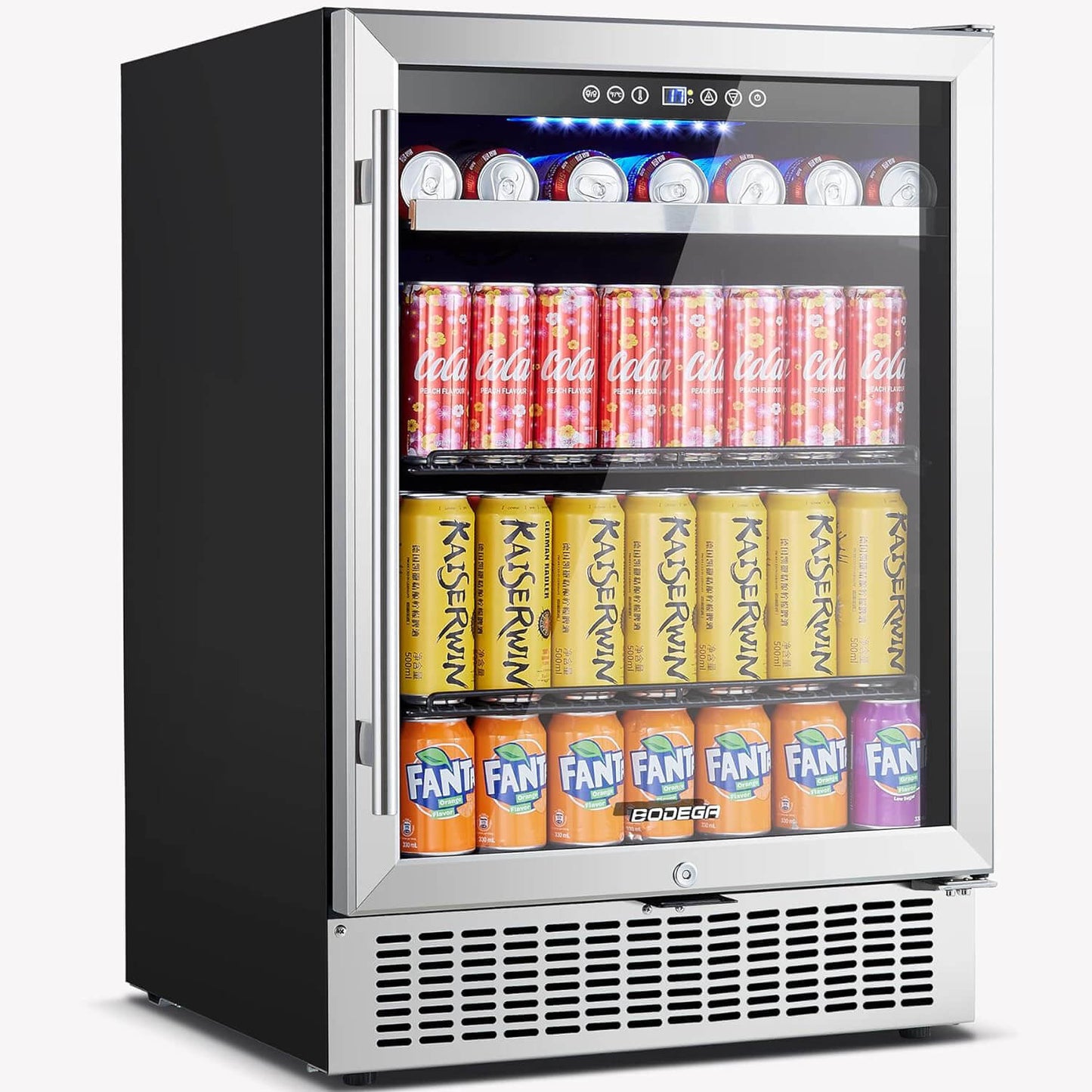 BODEGA Beverage Refrigerator 24 Inch 180 Cans Beer Fridge - YC-150C