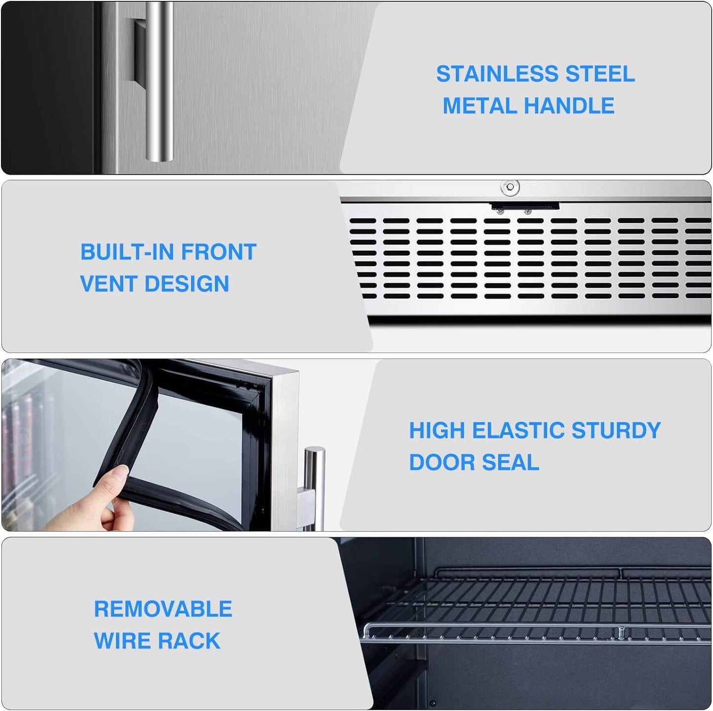 BODEGA Beverage Refrigerator 24 Inch 180 Cans Beer Fridge - YC-150C