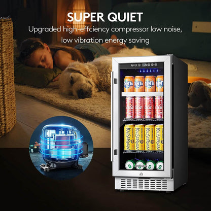BODEGA Beverage Refrigerator Cooler 15 inch 100 Cans