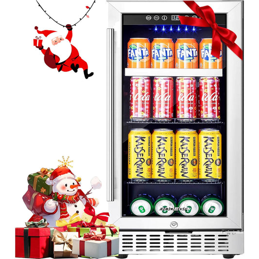 BODEGA Beverage Refrigerator Cooler 15 inch 100 Cans