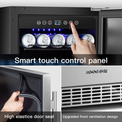 BODEGAcooler 15 Inch Beverage Cooler 100 Can Outdoor Fridge - YC-100A-US