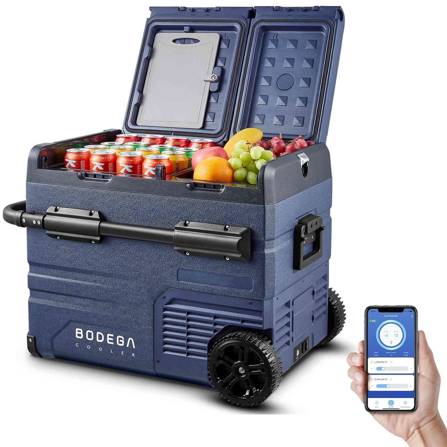 BODEGAcooler Car Fridge Dual Door Dual Zone 37/48/59QT - TAW45