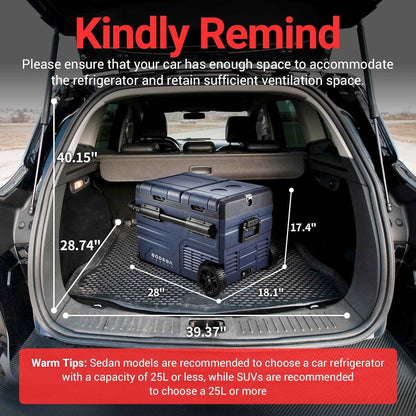 BODEGAcooler Car Fridge Dual Door Dual Zone 37/48/59QT - TAW45