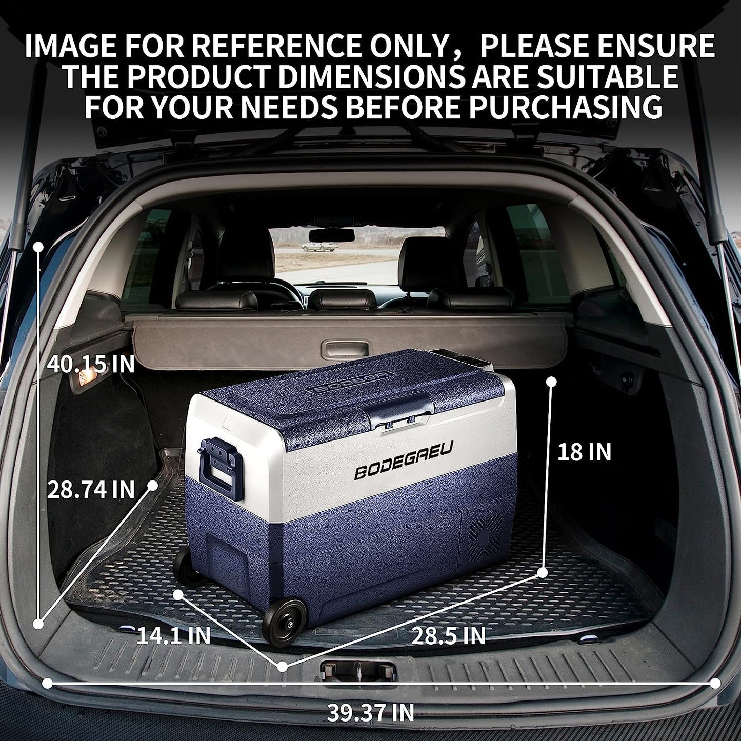 BODEGA cooler Portable Freezer 53qt/50L with Flexible Dual Zone - T50