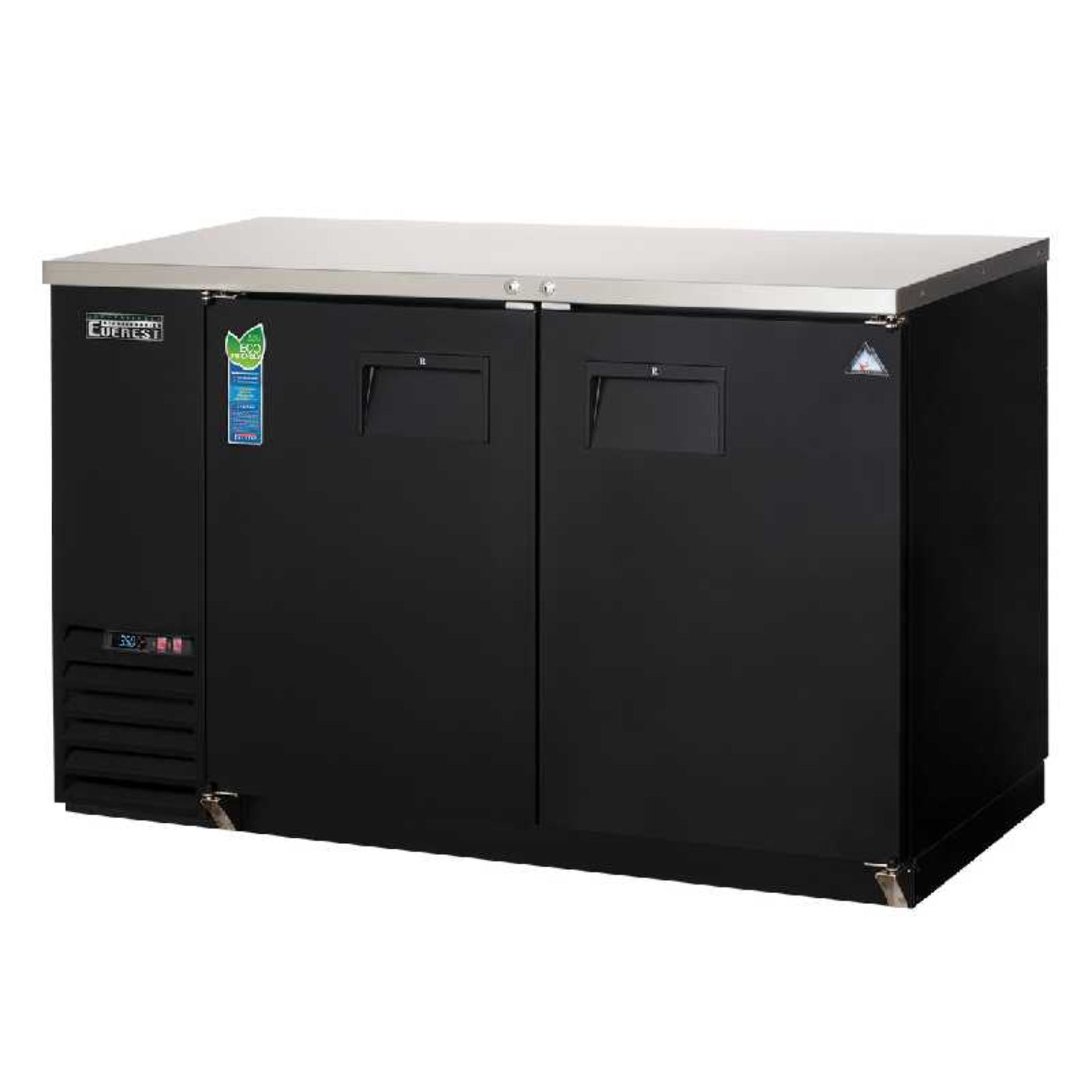 Everest Commercial 49" Back Bar Cooler Two Section 14 cu. ft. - EBB48-24