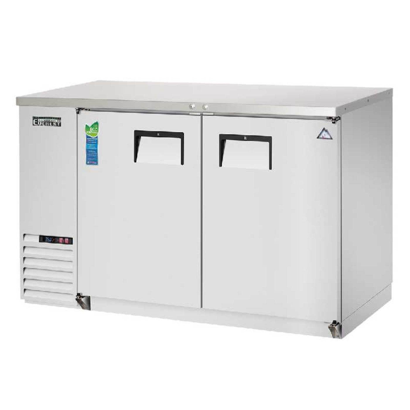 Everest Commercial 57" Back Bar Refrigerator Cooler Two Section 20 cu. ft. - EBB59-SS