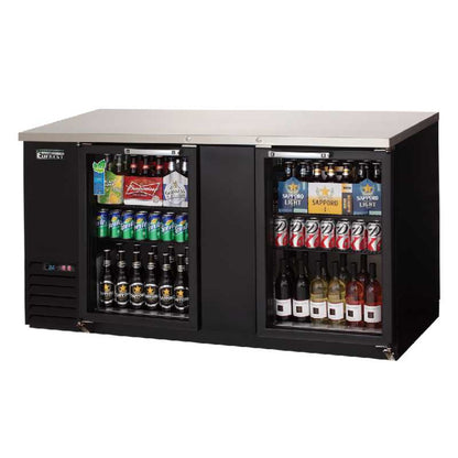 Everest Commercial 68" Back Bar Cooler - EBB69G