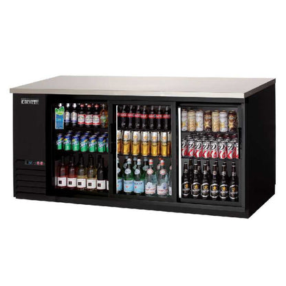 Everest Commercial 89" Back Bar Refrigerator Cooler - EBB90G-SD