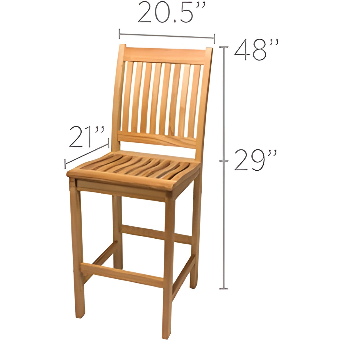 Royal Teak Collection Bar Chair - BARC