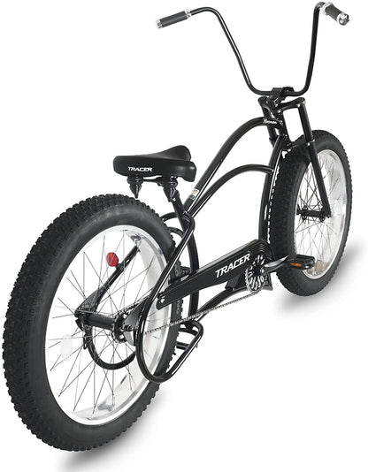 Tracer 26" Harman 1-Speed Classic Chopper Stretch Cruiser Fat Tire Bike