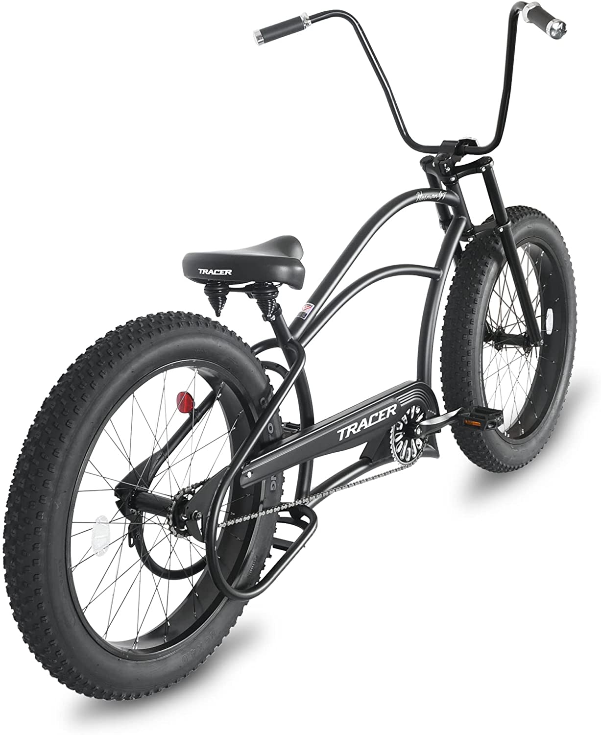 Tracer 26" Harman 1-Speed Classic Chopper Stretch Cruiser Fat Tire Bike