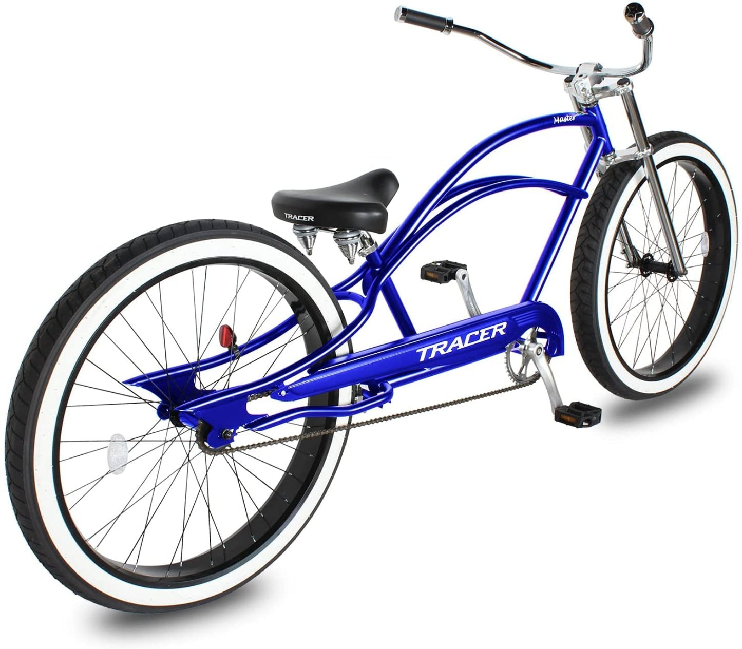 Tracer 29" Master 1-Speed Chopper Stretch Beach Cruiser Fat Tire Bike - MB-MASTER-BK