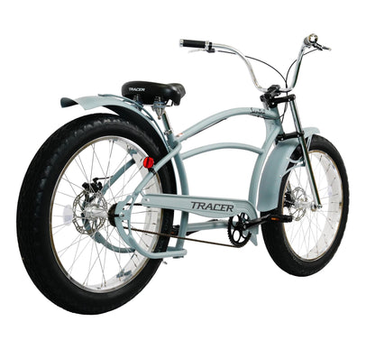 Tracer 26" Santak GT Chopper Stretch Cruiser 1-Speed Fat Tire Bike - MB-SANTAK-BL