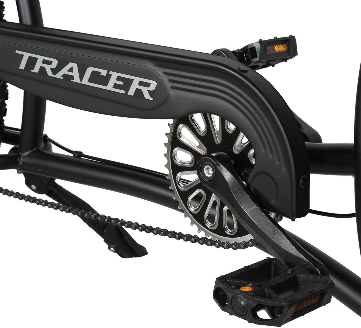 Tracer 26" Siena Chopper Stretch Cruiser Fat Tire Bike - MB-SIENA-M-BK/PLS