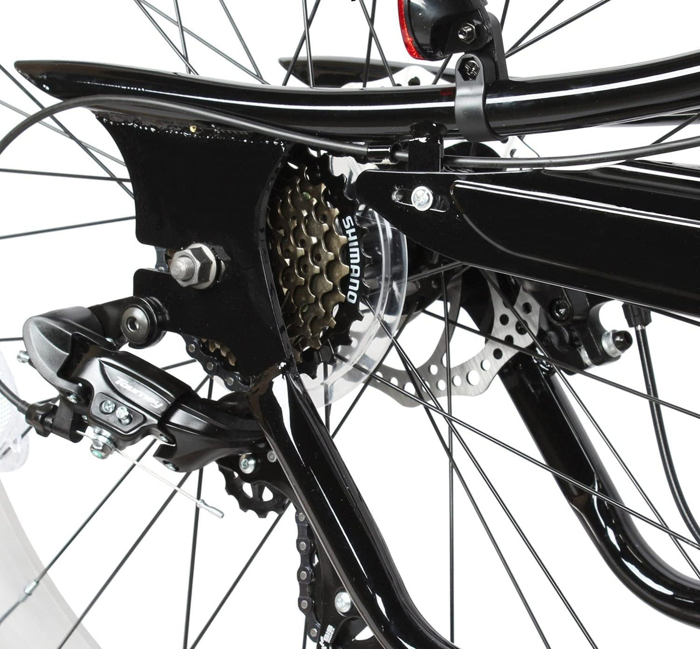 Tracer 26" Siena Chopper Stretch Cruiser Fat Tire Bike - MB-SIENA-M-BK/PLS