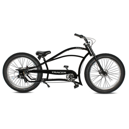 Tracer 26" Siena Chopper Stretch Cruiser Fat Tire Bike - MB-SIENA-M-BK/PLS