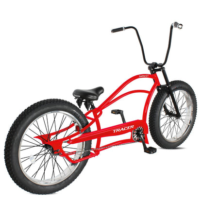 Tracer 26" Siena GT Chopper Stretch Cruiser Fat Tire Oversized Frame Bike - MB-SIENA GT-BK/PLS