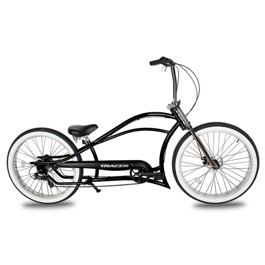 Tracer 29" Siena GT-7 Chopper Stretch Cruiser Fat Tire 7-Speed Bike - MB-SIENA GT 7-29-GRN/GRN