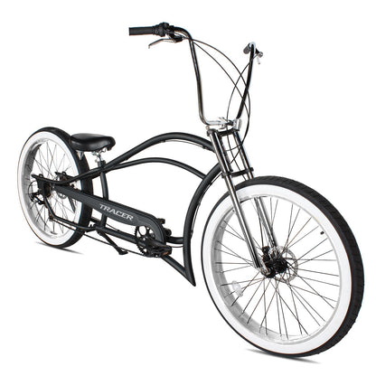 Tracer 29" Siena GT-7 Chopper Stretch Cruiser Fat Tire 7-Speed Bike - MB-SIENA GT 7-29-GRN/GRN