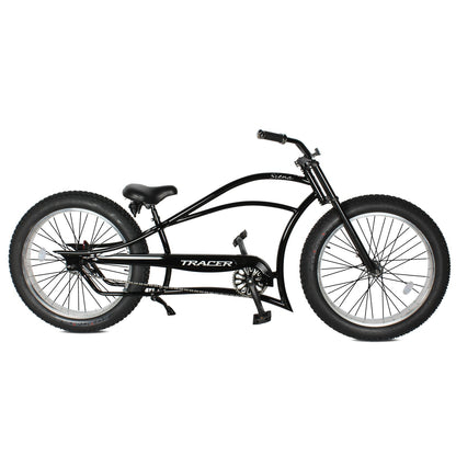 Tracer 26" Siena Chopper Stretch Cruiser Fat Tire Bike - MB-SIENA-M-BK/PLS