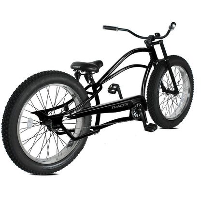 Tracer 26" Siena Chopper Stretch Cruiser Fat Tire Bike - MB-SIENA-M-BK/PLS