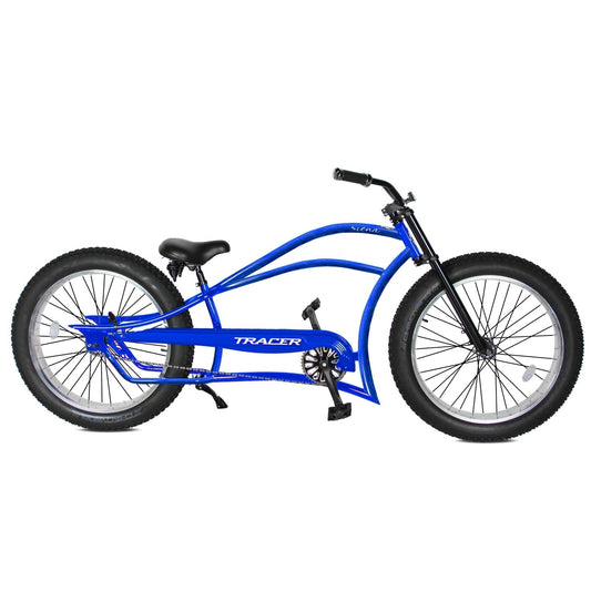 Tracer 26" Siena Chopper Stretch Cruiser Fat Tire Bike - MB-SIENA-M-BK/PLS