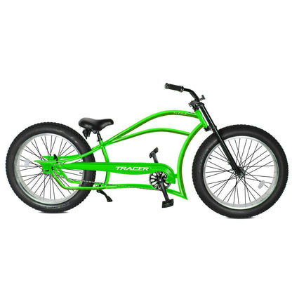 Tracer 26" Siena Chopper Stretch Cruiser Fat Tire Bike - MB-SIENA-M-BK/PLS