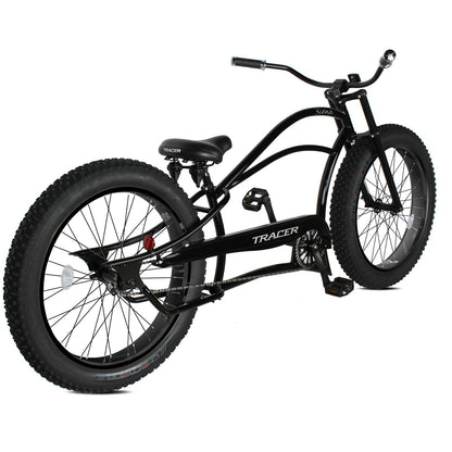 Tracer 26" Siena Chopper Stretch Cruiser Fat Tire Bike - MB-SIENA-M-BK/PLS