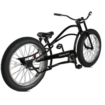Tracer 26" Siena Chopper Stretch Cruiser Fat Tire Bike - MB-SIENA-M-BK/PLS