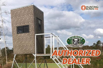 Big Dogg Deer Blinds Aluminum and Insulated Deer Blinds 6' X 6' Elevated with 8' Base and Detachable Ladder Big Dogg - BD6X68BDL