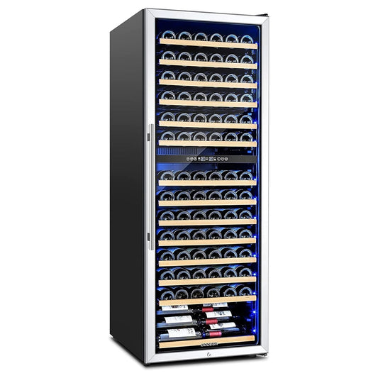 BODEGAcooler 24" Large Capacity 154 Bottles Wine Cooler Dual Zone - YC-408C